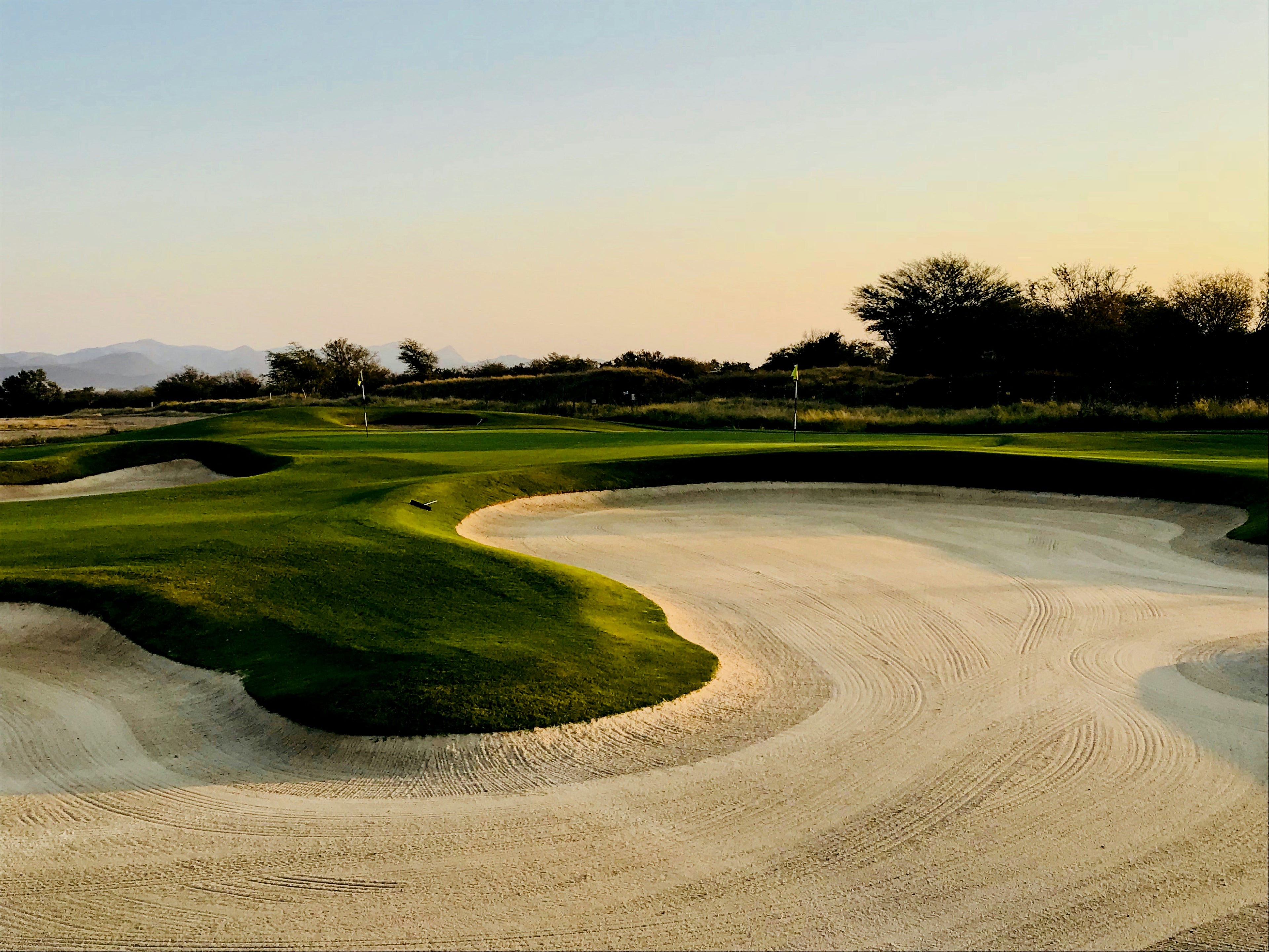 Sunset at the Golfcourse Bunker